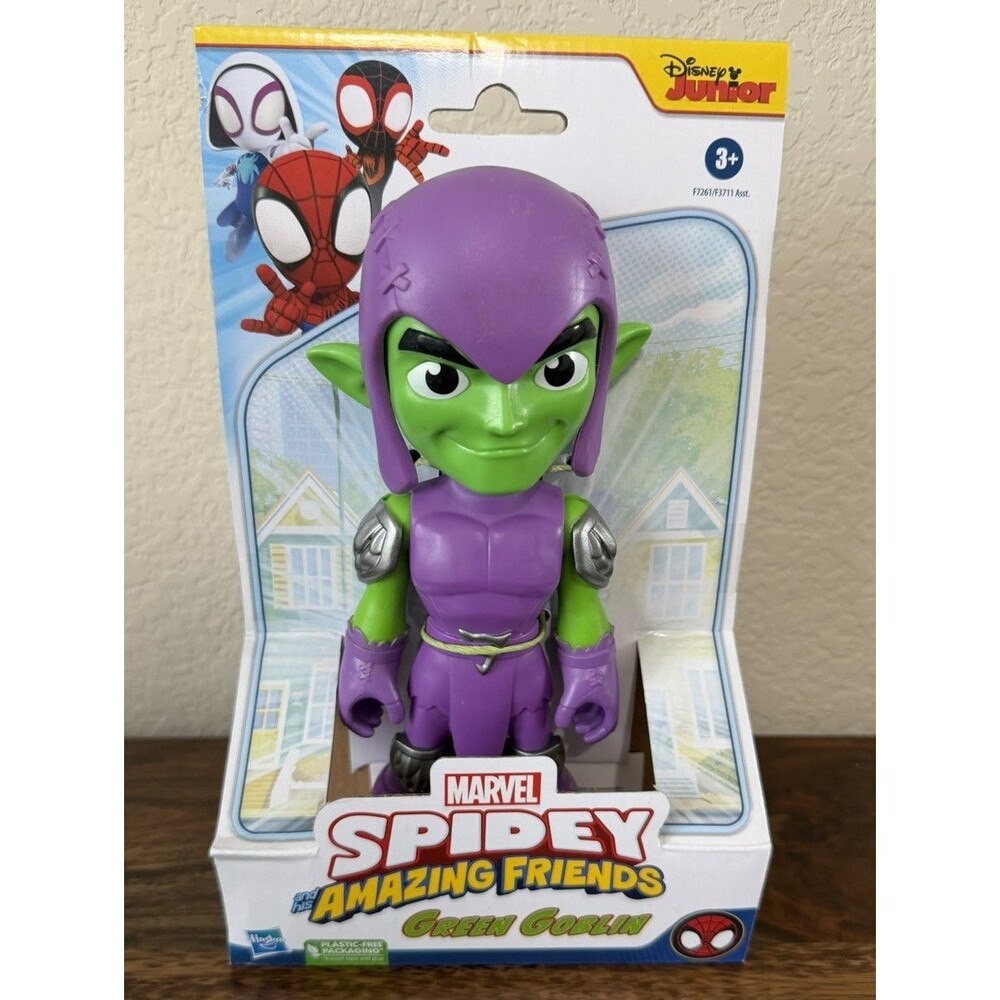 Marvel Spidey and His Amazing Friends Supersized Green Goblin Figure, 9-Inch
